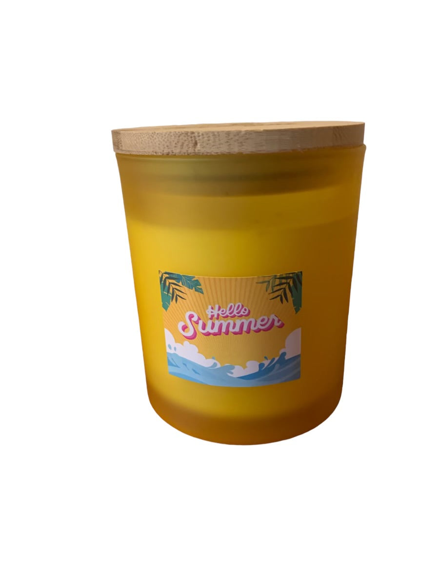 Experience the refreshing aroma of summer with our 14oz Hello Summer Fragrance Soy Blend Wax. Made with high-quality soy blend wax, this product delivers a long-lasting and clean burn. With its delightful scent, create a relaxing and enjoyable atmosphere in any room.