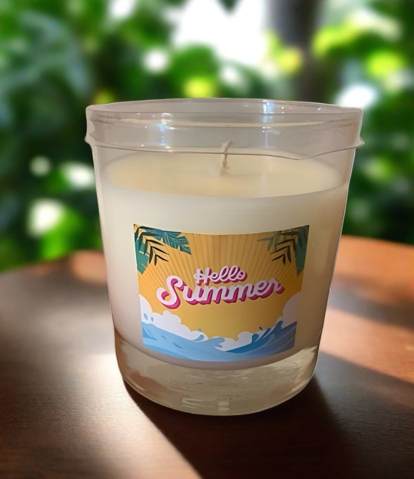 Experience the refreshing aroma of summer with our 14oz Hello Summer Fragrance Soy Blend Wax. Made with high-quality soy blend wax, this product delivers a long-lasting and clean burn. With its delightful scent, create a relaxing and enjoyable atmosphere in any room.