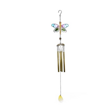  Butterfly Metal Glass Painted Handicrafts Bells Wind Chime Decorations Home and Courtyard Wind Chime Decorations