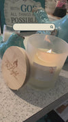 Celebration of Life 14 oz Soy Candles in Frosted Container w/Bamboo Lid